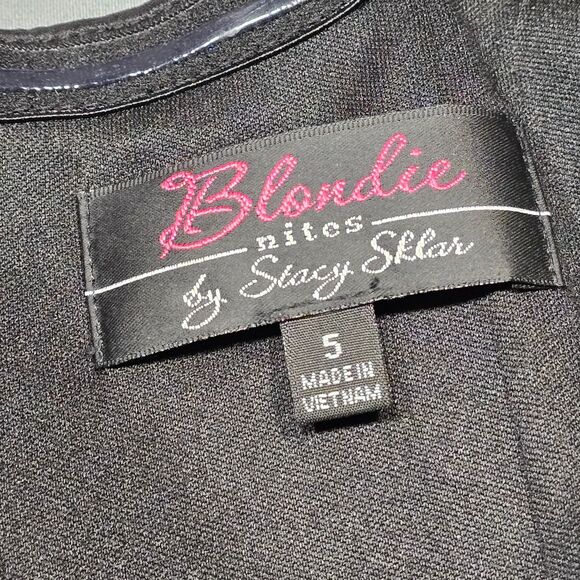 Blondie Nites Black Red Formal Mini Dress NEW Sleeveless Women's Size 5 Juniors - Picture 4 of 12
